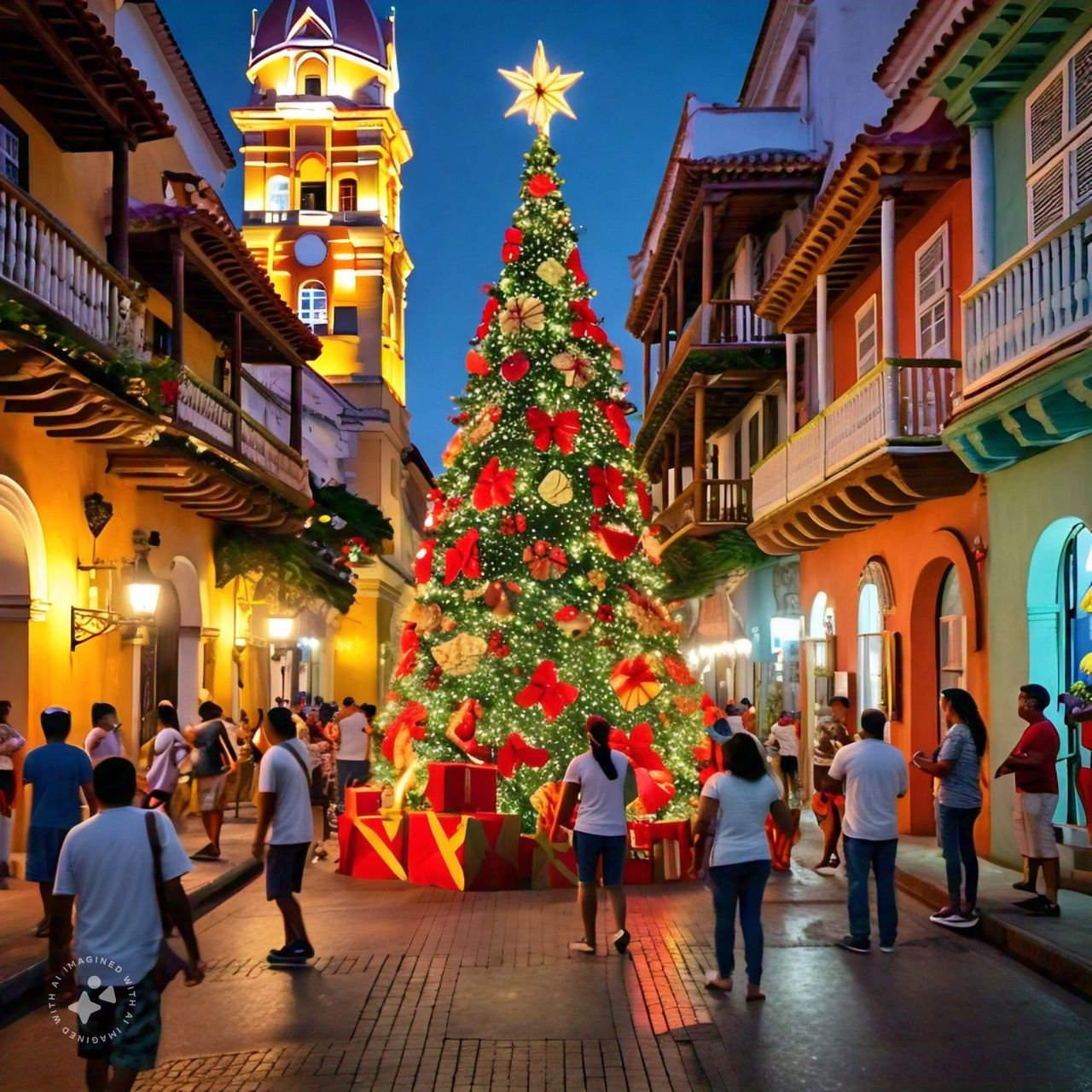 Así será la navidad en Cartagena según la Inteligencia Artificial