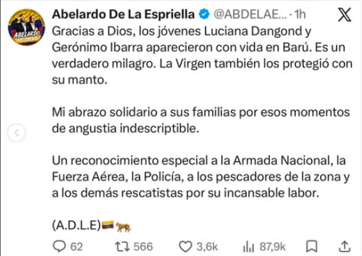 Abelardo de la Espriella Luciana Dangond y Gerónimo Ibarra