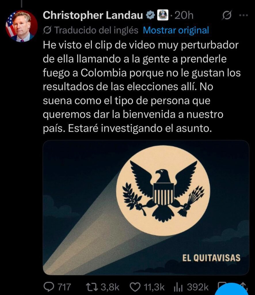 Abelardo de la Espriella visa
