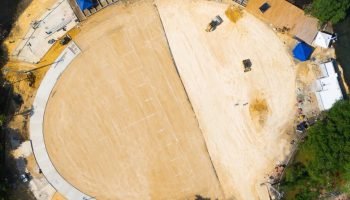 Cartagena tendrá nuevo escenario para grandes eventos: así se ve desde el aire el nuevo sitio para el Festival del Pastel