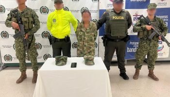 Joven de 19 años usaba disfraz de la Armada para extorsionar a ganaderos en la zona rural de Bayunca