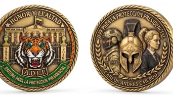Así será la moneda protocolaria de Abelardo de la Espriella: El diseño de la moneda incluye la fachada de la casa de Nariño, una cabeza de tigre en 3D y las iniciales de «A.D.L.E»