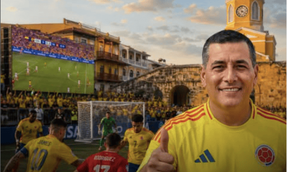 ¡Habrá tarde cívica! Dumek decreta jornada especial para que Cartagena aliente a Colombia en el Mundial este 7 de julio