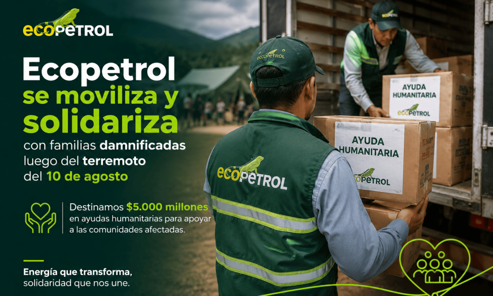 Ecopetrol destina $5.000 millones en ayudas para damnificados por el terremoto en Colombia