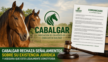 CABALGAR rechaza señalamientos sobre su existencia jurídica y asegura que está legalmente constituida
