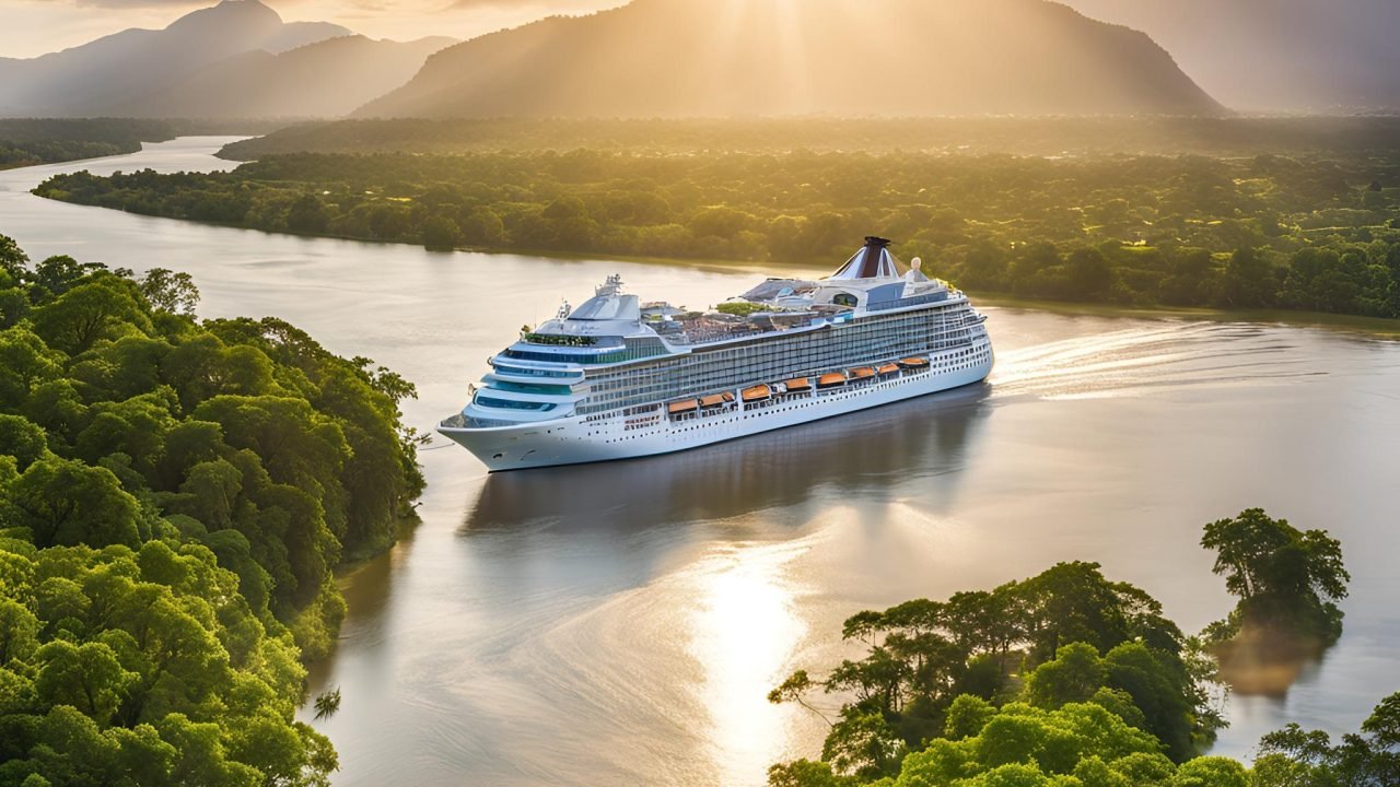 Haz un crucero ( embarcación grander)navegando por el río Magadalena y de día