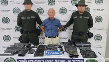 Venezolano de 83 años fue capturado en Cartagena tras presuntamente intentar viajar a Madrid con cocaína