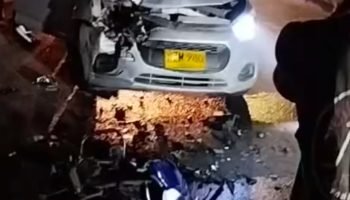 Choque entre una moto y un carro acabó con la vida de un hombre en la vía Barú