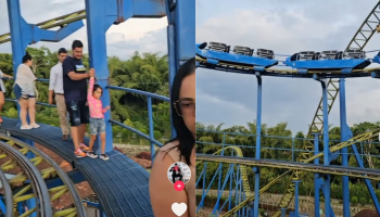 Momentos de pánico en el Parque del Café luego de que unas de las montañas rusas se detuvieran por apagón