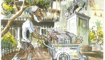 Este es el hombre que dejó de vender agua para llevar historias y sueños a los bolivarenses con una carretilla llena de libros