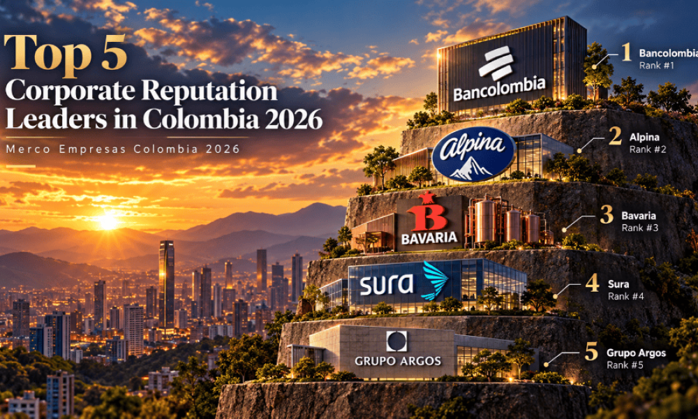 Bancolombia lidera las empresas con mejor reputación en Colombia en 2026: este es el ranking Merco