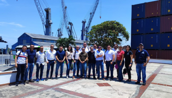 Así vivieron los estudiantes de San Buenaventura una inmersión real en seguridad portuaria