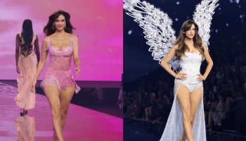 Barbara Palvin regresó a Victoria’s Secret seis semanas después de ser mamá y su esposo se robó las miradas