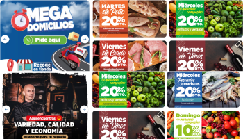 Megatiendas presenta su programación de promociones semanales con descuentos de hasta 20%