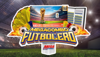 Megatiendas lanza su “Mega Combo Futbolero”: compras desde $80.000 podrán llevar a clientes por un TV de 65”, nevera, cervezas y camisetas de la Selección Colombia