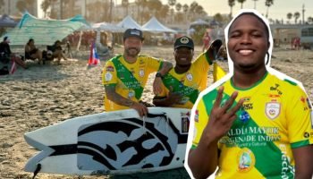 Surfista cartagenero obtiene su tercer título consecutivo en campeonato internacional
