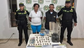 Esposos se dedicaba al expendio de alucinógenas cerca a colegios en Malagana, Bolívar