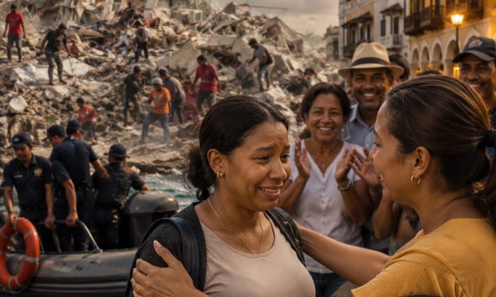 Con ocho meses de embarazo, sobrevivió al doble terremoto en la Guaira: Cartagena le tiende la mano a venezolana y a su familia 
