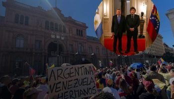 Presidente de Argentina Milei recibió a Edmundo de Venezuela
