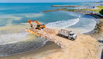 Así va la construcción del Gran Malecón del Mar con el espolón 7 en el Cabrero