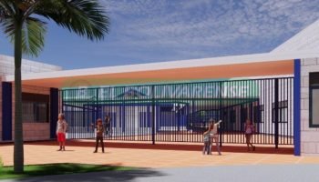 En renders: así se verá el nuevo megacolegio de Villanueva que será entregado por el gobernador Yamil