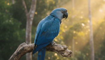 Nace un guacamayo de Spix y renace la esperanza para una especie extinta en libertad