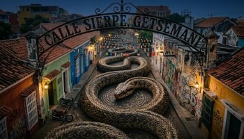 La Calle de la Sierpe: la misteriosa leyenda de una serpiente que aterrorizó a Cartagena