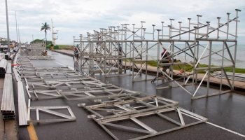 ¡Pilas! comienzan los desvíos y cierres viales para la instalación de los palcos del desfile de Independencia
