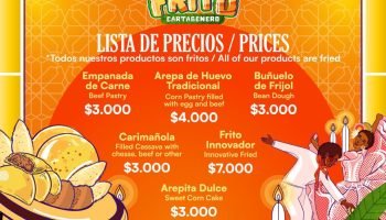 ¡Agéndate! Esta es la lista de precios del Festival del Frito: van desde los 3.000 pesos