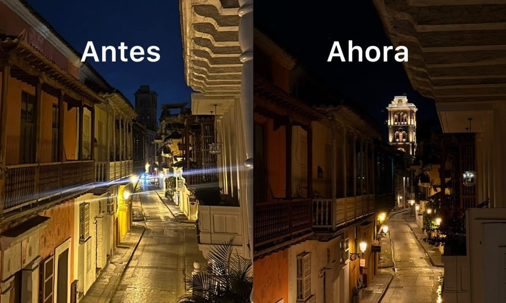 ¡Linda y majestuosa! Torre de la UDEC vuelve a iluminarse tras varios años y cartagenero logra evidenciar el cambio