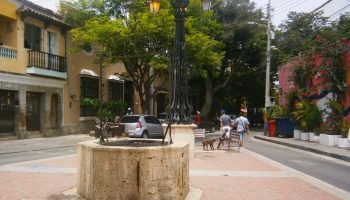 Esta es la plaza de Getsemaní en la que se hacían todas las celebraciones populares y hoy es un espacio de arte